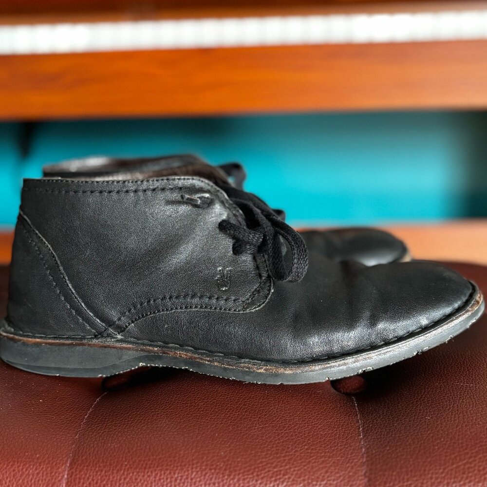 John Varvatos Hipster Men's Boots Size 7.5 Chukka Black Soft Leather